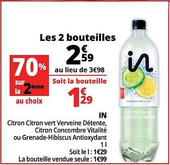 Promotions In citron citron vert verveine détente - Produit Maison - Auchan Ronq - Valide de 17/07/2018 à 24/07/2018 chez Auchan Ronq
