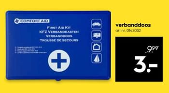 Promoties Verbanddoos - Comfort AId - Geldig van 16/07/2018 tot 31/07/2018 bij Blokker