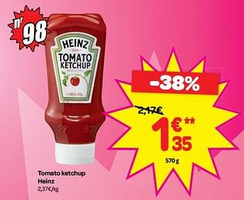 Promoties Tomato ketchup heinz - Heinz - Geldig van 18/07/2018 tot 23/07/2018 bij Carrefour