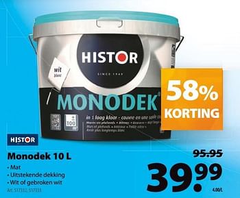 Promoties Monodek - Histor - Geldig van 25/07/2018 tot 06/08/2018 bij Gamma