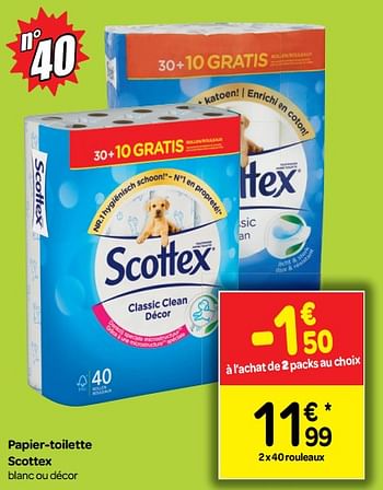 Promotions Papier-toilette scottex - Scottex - Valide de 18/07/2018 à 30/07/2018 chez Carrefour