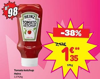 Promotions Tomato ketchup heinz - Heinz - Valide de 18/07/2018 à 23/07/2018 chez Carrefour
