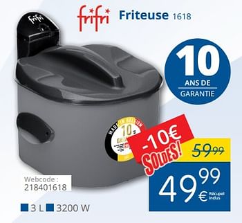 Promoties Frifri friteuse 1618 - FriFri - Geldig van 11/07/2018 tot 31/07/2018 bij Eldi