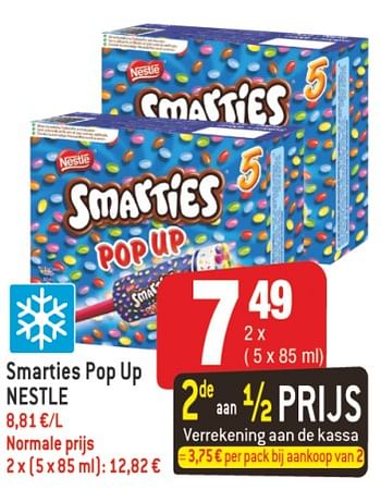 Promoties Smarties pop up nestle - Nestlé - Geldig van 18/07/2018 tot 24/07/2018 bij Smatch