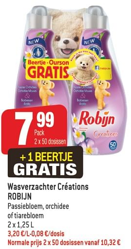 Promoties Wasverzachter créations robijn - Robijn - Geldig van 18/07/2018 tot 24/07/2018 bij Smatch