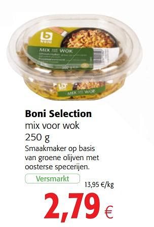 Promoties Boni selection mix voor wok - Boni - Geldig van 18/07/2018 tot 31/07/2018 bij Colruyt