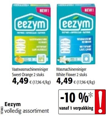Promoties Eezym volledig assortiment - Eezym - Geldig van 18/07/2018 tot 31/07/2018 bij Colruyt