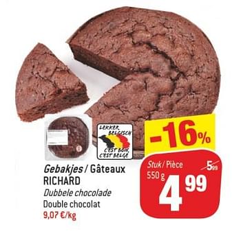 Promoties Gebakjes - gâteaux richard - Richard - Geldig van 18/07/2018 tot 24/07/2018 bij Match