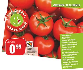 Promoties Tomaten-tomates - Huismerk - Match - Geldig van 18/07/2018 tot 24/07/2018 bij Match