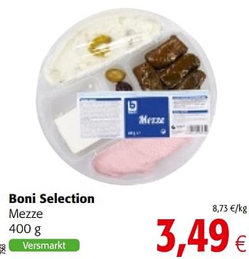Promoties Boni selection mezze - Boni - Geldig van 18/07/2018 tot 31/07/2018 bij Colruyt