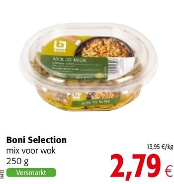 Promotions Boni selection mix voor wok - Boni - Valide de 18/07/2018 à 31/07/2018 chez Colruyt