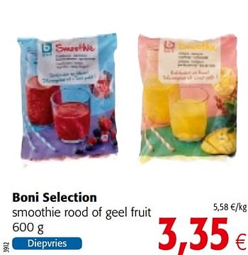 Colruyt Promotie Boni Selection Smoothie Rood Of Geel Fruit Boni Diepvries Geldig Tot 31 07 18 Promobutler