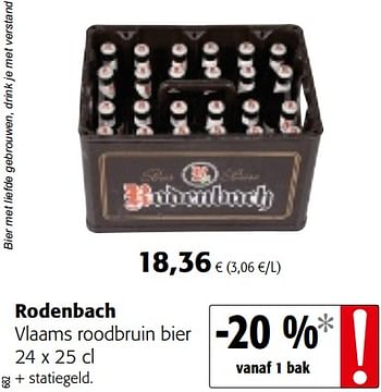 Promoties Rodenbach vlaams roodbruin bier - Rodenbach - Geldig van 18/07/2018 tot 31/07/2018 bij Colruyt