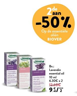 Promoties Lavendin essential oil - Biover - Geldig van 18/07/2018 tot 31/07/2018 bij DI