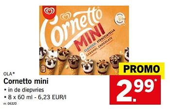 Promoties Cornetto mini - Ola - Geldig van 23/07/2018 tot 28/07/2018 bij Lidl