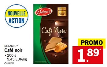 Promoties Café noir - Delacre - Geldig van 23/07/2018 tot 28/07/2018 bij Lidl