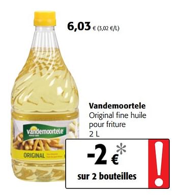Promotions Vandemoortele original fine huile pour friture - Vandemoortele - Valide de 18/07/2018 à 31/07/2018 chez Colruyt