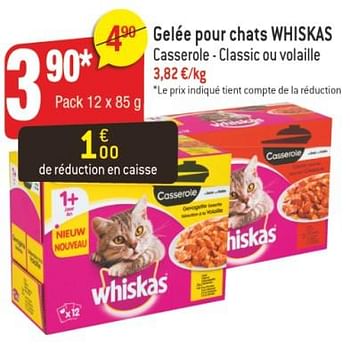 Promotions Gelée pour chats whiskas - Whiskas - Valide de 18/07/2018 à 24/07/2018 chez Smatch
