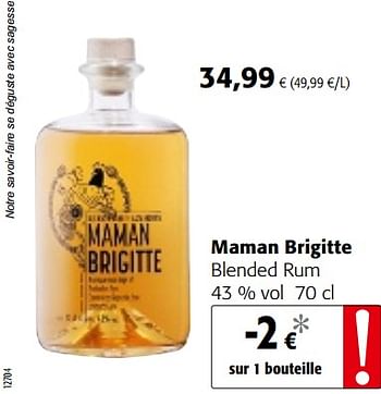 Promotions Maman brigitte blended rum - Maman Brigitte - Valide de 18/07/2018 à 31/07/2018 chez Colruyt