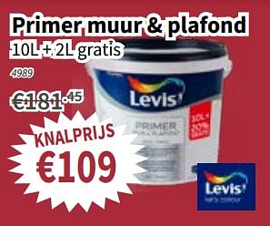 Promoties Levis primer muur + plafond - Levis - Geldig van 19/07/2018 tot 01/08/2018 bij Cevo Market