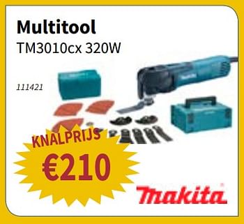 Promoties Makita multitool tm3010cx - Makita - Geldig van 19/07/2018 tot 01/08/2018 bij Cevo Market