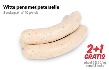 Promoties Witte pens met peterselie - Huismerk - Buurtslagers - Geldig van 20/07/2018 tot 26/07/2018 bij Buurtslagers