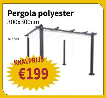 Promoties Pergola polyester - Huismerk - Cevo - Geldig van 19/07/2018 tot 01/08/2018 bij Cevo Market