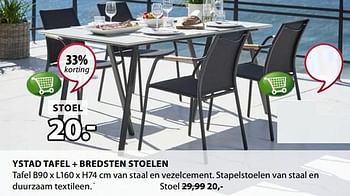 Promoties Bredsten stoelen - Huismerk - Jysk - Geldig van 16/07/2018 tot 31/07/2018 bij Jysk
