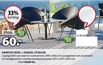 Promoties Fangel stoelen - Huismerk - Jysk - Geldig van 16/07/2018 tot 31/07/2018 bij Jysk