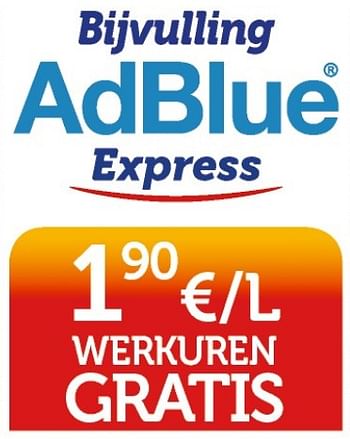 Promotions Bijvulling adblue express - Adblue - Valide de 18/07/2018 à 15/08/2018 chez Auto 5
