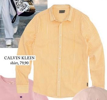 Promoties Calvin klein shirt - Calvin Klein - Geldig van 17/04/2018 tot 31/07/2018 bij De Bijenkorf