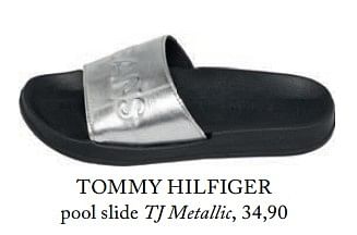 Promoties Tommy hilfiger pool slide tj metallic - Tommy Hilfiger - Geldig van 17/04/2018 tot 31/07/2018 bij De Bijenkorf
