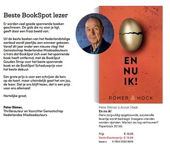 Promoties En nu ik !, romer + hock - Huismerk - BookSpot - Geldig van 25/06/2018 tot 02/09/2018 bij BookSpot