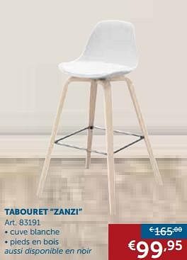 Promotions Tabouret zanzi - Produit maison - Zelfbouwmarkt - Valide de 24/07/2018 à 20/08/2018 chez Zelfbouwmarkt