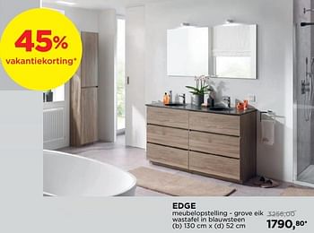Promoties Edge badkamermeubelen meubelopstelling - Storke - Geldig van 01/08/2018 tot 02/09/2018 bij X2O