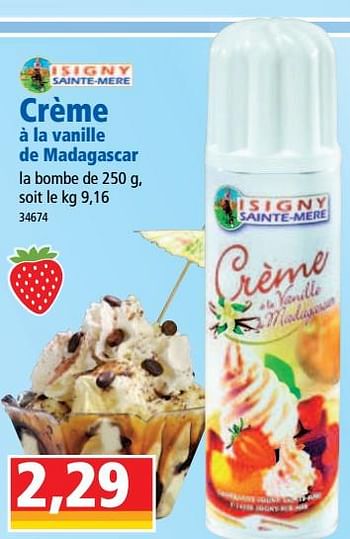 Isigny Sainte Mère Crème à La Vanille De Madagascar En Promotion Chez Norma 