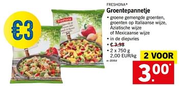 Lidl Promotie Groentepannetje Freshona Diepvries Geldig Tot 11 08 18 Promobutler