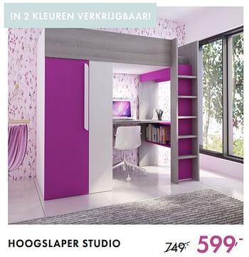 Promoties Hoogslaper studio - Huismerk - Baby & Tiener Megastore - Geldig van 22/07/2018 tot 18/08/2018 bij Baby & Tiener Megastore