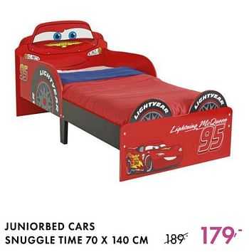 Promoties Juniorbed cars snuggle time - Disney - Geldig van 22/07/2018 tot 18/08/2018 bij Baby & Tiener Megastore