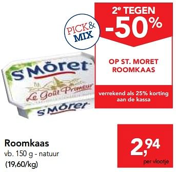Promoties Roomkaas - St Môret  - Geldig van 01/08/2018 tot 14/08/2018 bij Makro