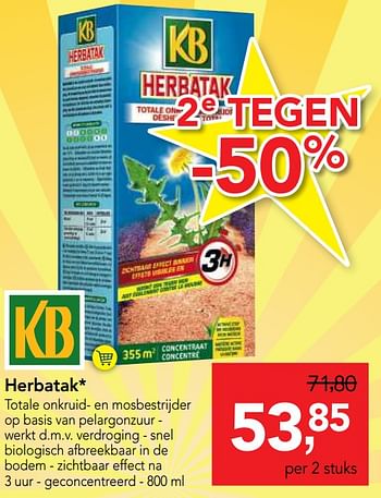 Promoties Herbatak - KB - Geldig van 01/08/2018 tot 14/08/2018 bij Makro
