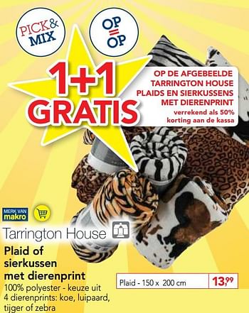 Promoties Plaid - Tarrington House - Geldig van 01/08/2018 tot 14/08/2018 bij Makro