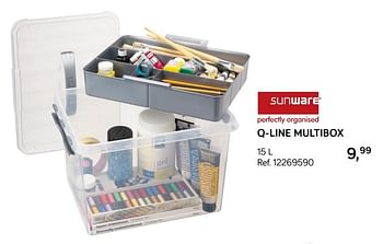 Promoties Q-line multibox - Sunware - Geldig van 31/07/2018 tot 11/09/2018 bij Supra Bazar