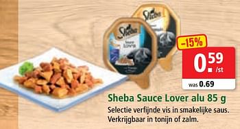 Promoties Sheba sauce lover alu - Sheba - Geldig van 30/07/2018 tot 07/08/2018 bij Maxi Zoo