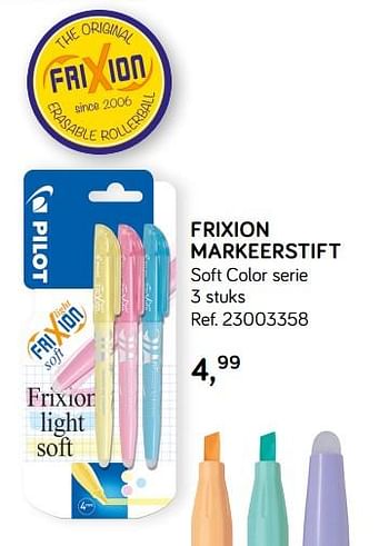 Promoties Frixion markeerstift - Pilot - Geldig van 31/07/2018 tot 11/09/2018 bij Supra Bazar