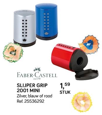 Promoties Slijper grip 2001 mini - Faber Castel - Geldig van 31/07/2018 tot 11/09/2018 bij Supra Bazar