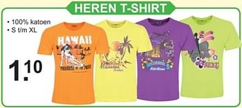 Promoties Heren t-shirt - Huismerk - Van Cranenbroek - Geldig van 30/07/2018 tot 18/08/2018 bij Van Cranenbroek