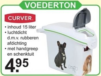 Promoties Voederton curver - Curver - Geldig van 30/07/2018 tot 18/08/2018 bij Van Cranenbroek