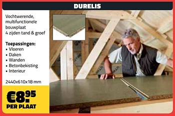 Promotions Durelis - Durelis - Valide de 01/08/2018 à 31/08/2018 chez Bouwcenter Frans Vlaeminck