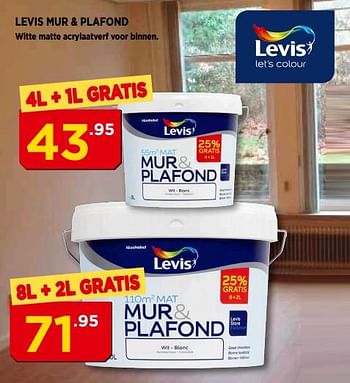 Promoties Levis mur + plafond - Levis - Geldig van 01/08/2018 tot 31/08/2018 bij Bouwcenter Frans Vlaeminck